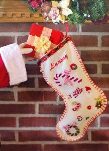 homemade christmas stocking